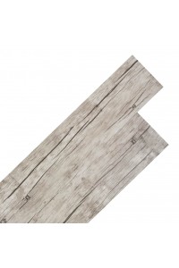 vidaXL Samolepiace podlahové dosky z PVC 5,02 m², 2 mm, vyblednutý dub